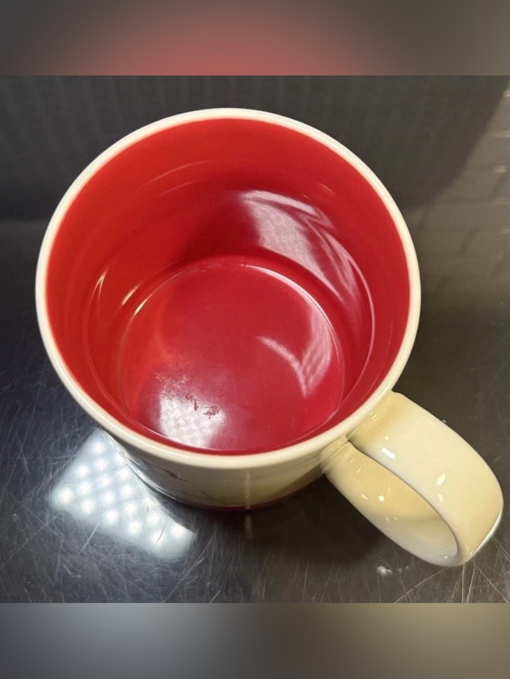 Starbucks Collector Series Spain Mug White Red Beige 16 fl oz EUC - Picture 6 of 8